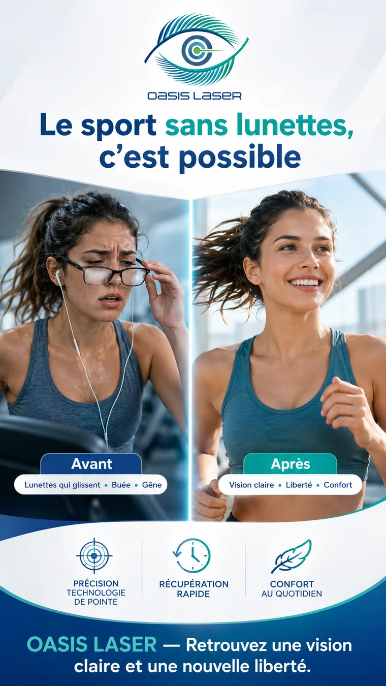 Sport sans lunettes avec Oasis Laser