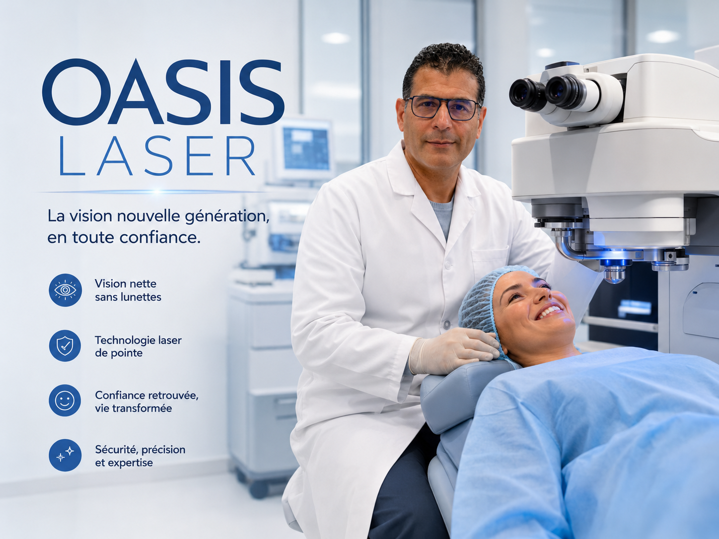 Oasis Laser avec technologie laser ophtalmologique